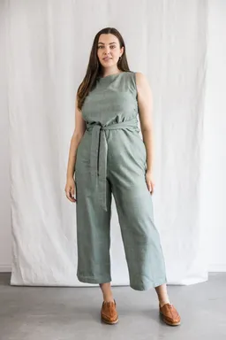 Jyoti - Fair Works Jyoti - Fair Works Damen vegan Jumpsuit Anusha EuKALyptus – Produktbild 1 von 1