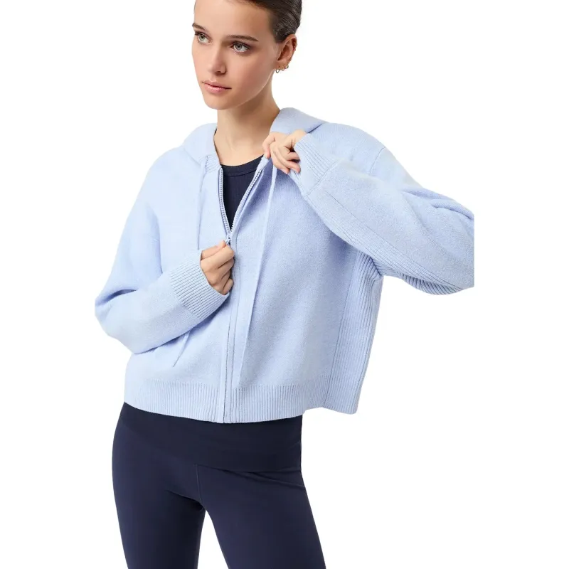 mandala Strickjacke mit Kapuze für Damen Mandala, Bleu, – Produktbild 1 von 1