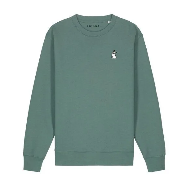 LIGARTI Bestickter Pullover – Heidi der Nymphensittich – LIGARTI Tiermanufaktur, Schwarz, – Produktbild 3 von 3