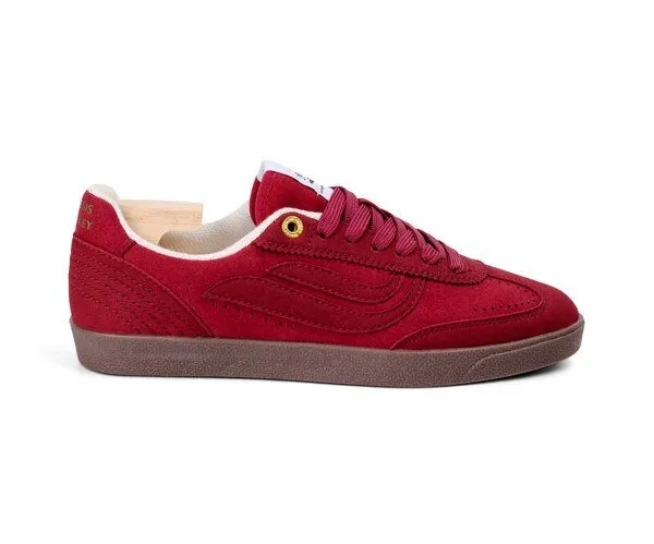 Genesis Footwear Genesis Footwear G-Volley OneColourWorld - Vegan Women Sneaker, Darkreddish / d. gum (rot), – Produktbild 3 von 4
