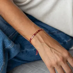 juni juni Rotes Armband Golden Garnet - handgemacht in Deutschland – Produktbild 1 von 1