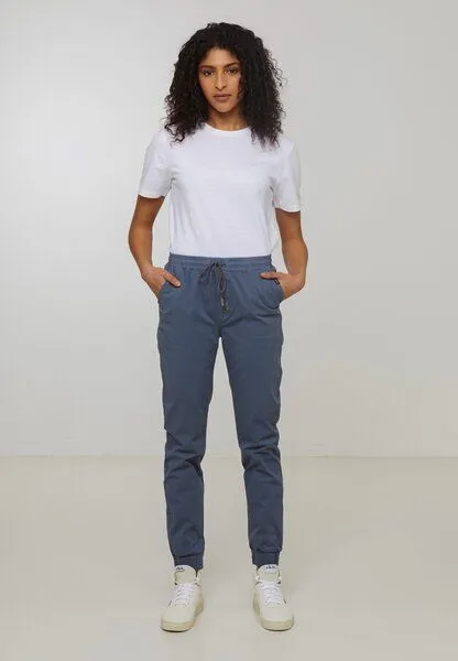 recolution Damen Jogg Chino aus Bio-Baumwoll Mix - CALATHEA - recolution, Dove blue (blau), – Produktbild 2 von 4