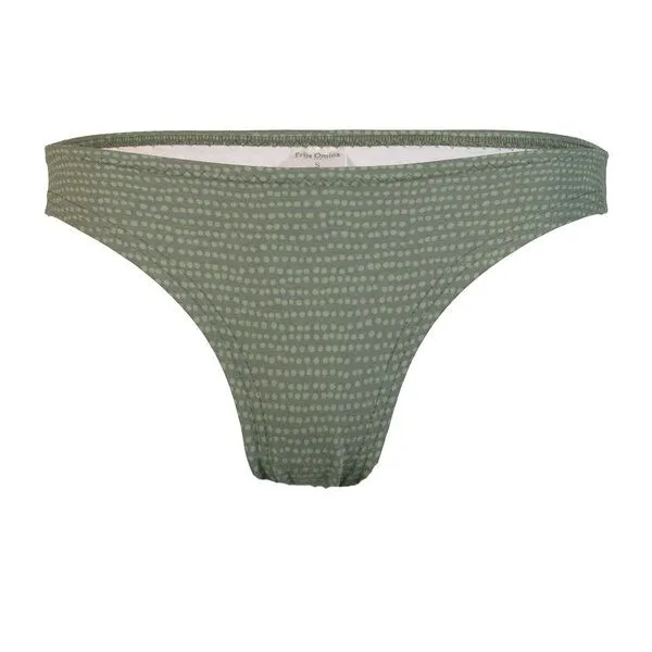 Frija Omina Frija Omina Bio-String Pur gemustert, Dots wald (grün), – Produktbild 1 von 2