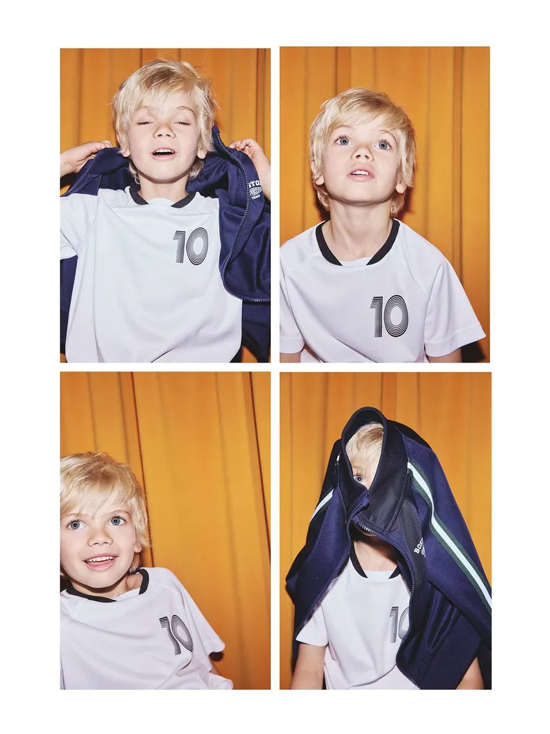 Vertbaudet Jungen T-Shirt mit Fußballmotiv, Weiß, – Produktbild 1 von 4