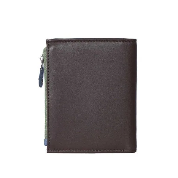 Vargu Vargu Echtleder Geldbörse ADA 1-A, Brown - sky blue, – Produktbild 2 von 4
