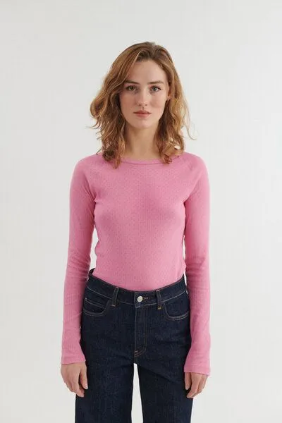 Basic Apparel Basic Apparel Langarmshirt Vegan - Arense LS Tee, Rosa (cashmere-rose), – Produktbild 1 von 4