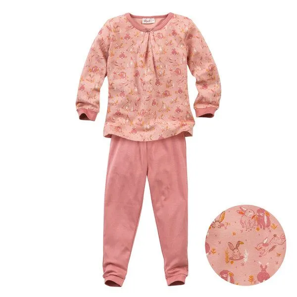 People Wear Organic People Wear Organic Pyjama "Hasen", Langarm-Schlafanzug, 100% Baumwolle (Bio) – Produktbild 1 von 4
