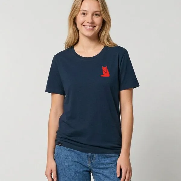 little kiwi little kiwi Damen T-Shirt, "Fuchs", Navy-blau, – Produktbild 1 von 1