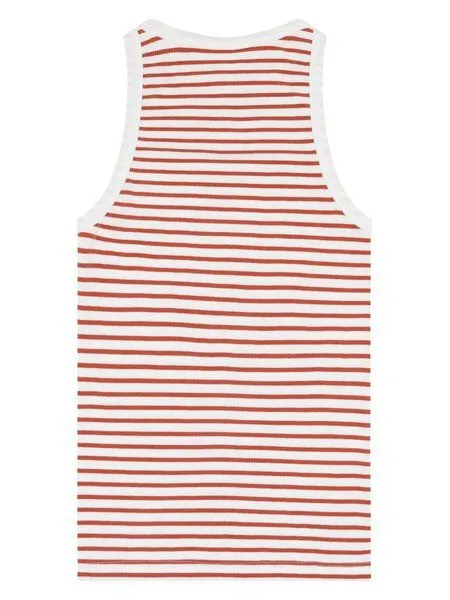 KnowledgeCotton Apparel KnowledgeCotton Apparel Top Racer Rib, Orange, – Produktbild 2 von 3