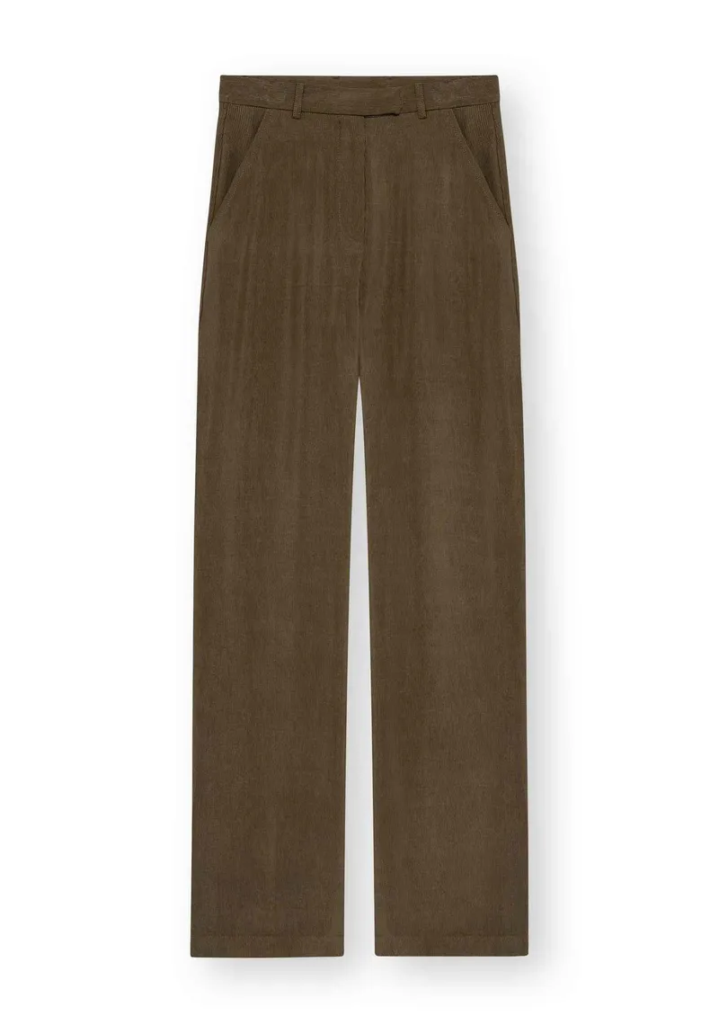 Lovjoi LOVJOI Damen vegan Hose Jeanni Grün, Olivgrün, – Produktbild 1 von 2