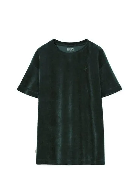 FUXBAU FUXBAU Frauen Samt Kleid, Grün, – Produktbild 3 von 4