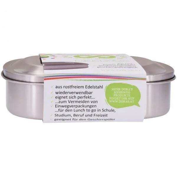 Dora's Dora's Dora’s Edelstahl-Lunchbox (0,6l) – Plastikfrei – Produktbild 3 von 3