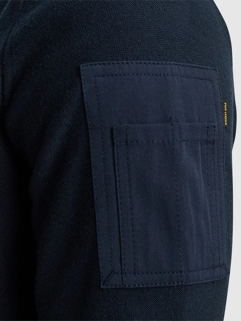 PME Legend PME Legend American Classic Pullover Navy - Größe L, Dunkelblau, – Produktbild 3 von 4