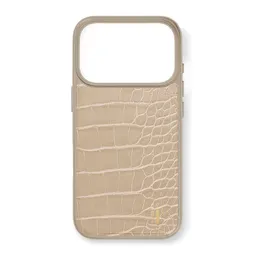 Ideal of Sweden iDeal of Sweden MagSafe-Hülle aus veganem Leder für das Apple iPhone 17 Pro - Warm Beige Croco – Produktbild 1 von 1