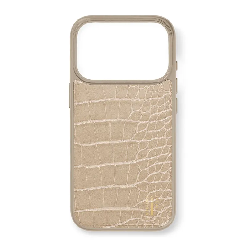 Ideal of Sweden iDeal of Sweden MagSafe-Hülle aus veganem Leder für das Apple iPhone 17 Pro - Warm Beige Croco, Beige, – Produktbild 1 von 1