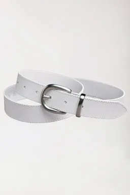 BERUFSBEKLEIDUNG Gürtel mit Schnalle in silber., weiß - Berufsbekleidung.de – Produktbild 1 von 1