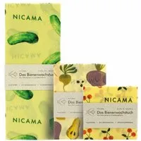 NICAMA NICAMA Bienenwachstücher 3er Set (M + L + XXL), Set 5, – Produktbild 1 von 1