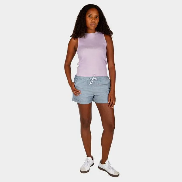 Iriedaily Iriedaily Chambray Girl Short, Blue mel. (blau), – Produktbild 4 von 4