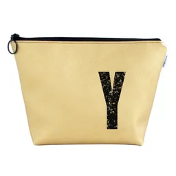 renna deluxe renna deluxe Kulturtasche und Kosmetiktasche personalisiert mit Monogramm GOLD – Produktbild 1 von 1