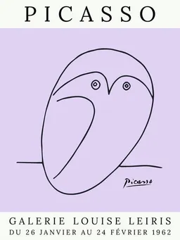 Photocircle Photocircle Poster / Leinwandbild - Picasso Eule – lila – Produktbild 1 von 1