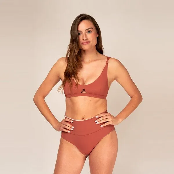 Woodlike Ocean Woodlike Ocean Coral Bikini Top - white / rose brown / lila, Braun, – Produktbild 2 von 4