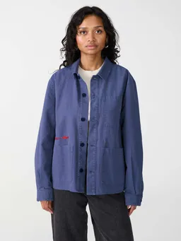 Yahmo Yahmo unisex vegan Jacke Workwear Bestickte Otti Blau – Produktbild 1 von 1