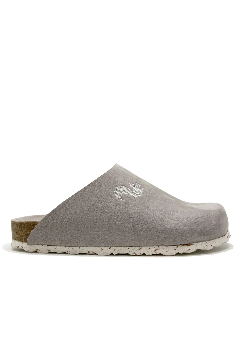 thies thies Damen vegan Pantoletten Vollgrau, Grau, – Produktbild 1 von 2