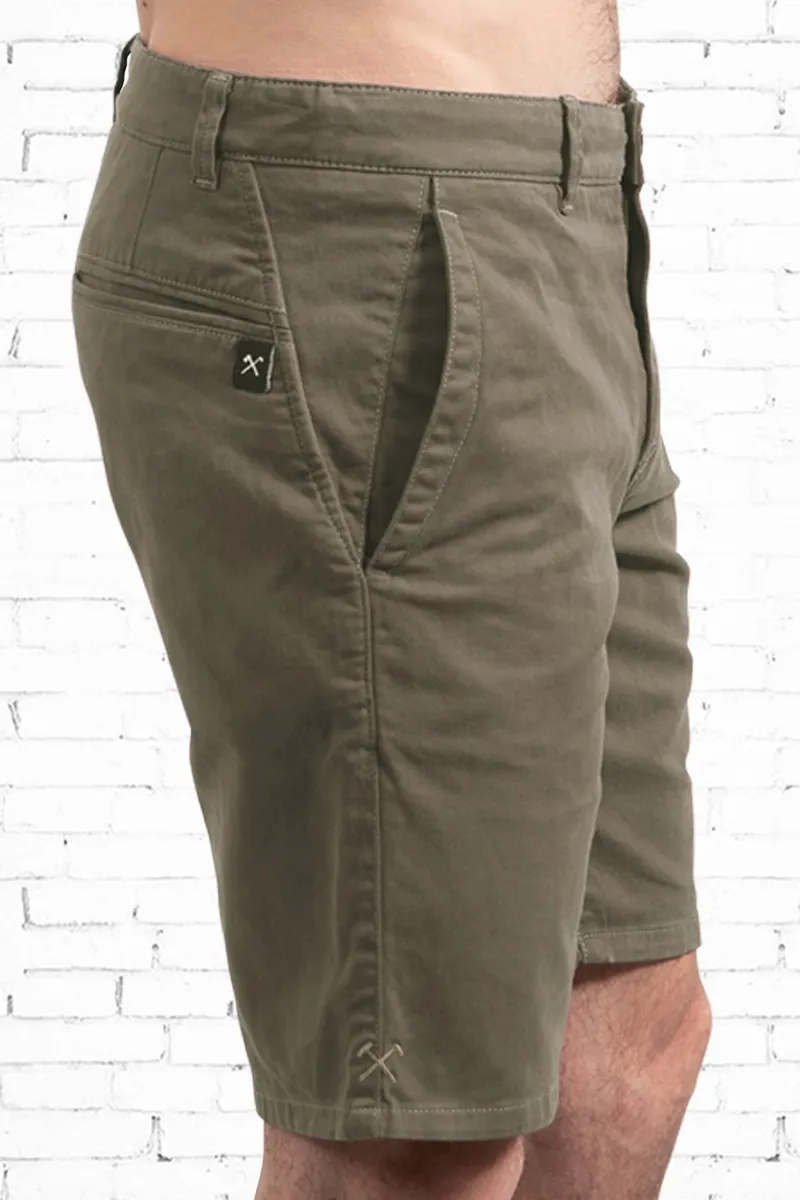 The Driftwood Tales The Driftwood Tales Herren vegan Kurze Chino Beige, Dunkelgrün, – Produktbild 2 von 2