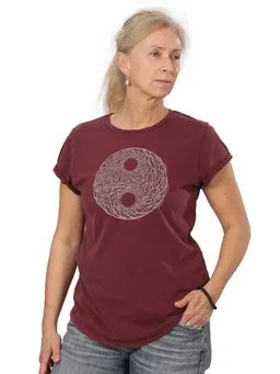 Life-Tree Life-Tree Organic Fairwear Shirt Women YinYang – Produktbild 1 von 1