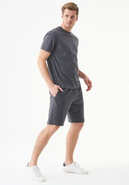 ORGANICATION ORGANICATION ESSENTIALS-SHADI- Shorts aus Bio-Baumwolle, Shadow, – Produktbild 2 von 3