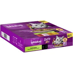 Whiskas Whiskas TASTY MIX Portionsbeutel Multipack Special Pack Chef's Choice in Sauce 60 x 85g – Produktbild 1 von 1
