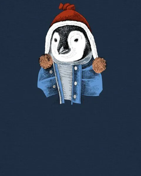 watapparel watapparel T-Shirt Frauen Pinguin, French navy, – Produktbild 3 von 3