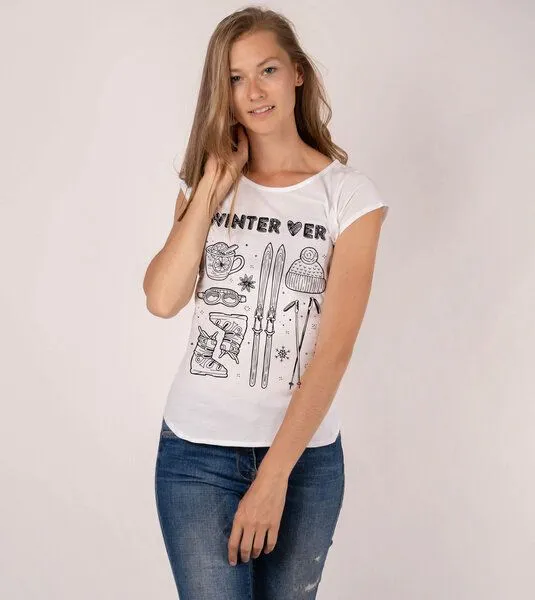 Gary Mash GARY MASH Shirt Asheville Winter Lover aus Biobaumwolle, Weiß, – Produktbild 2 von 4