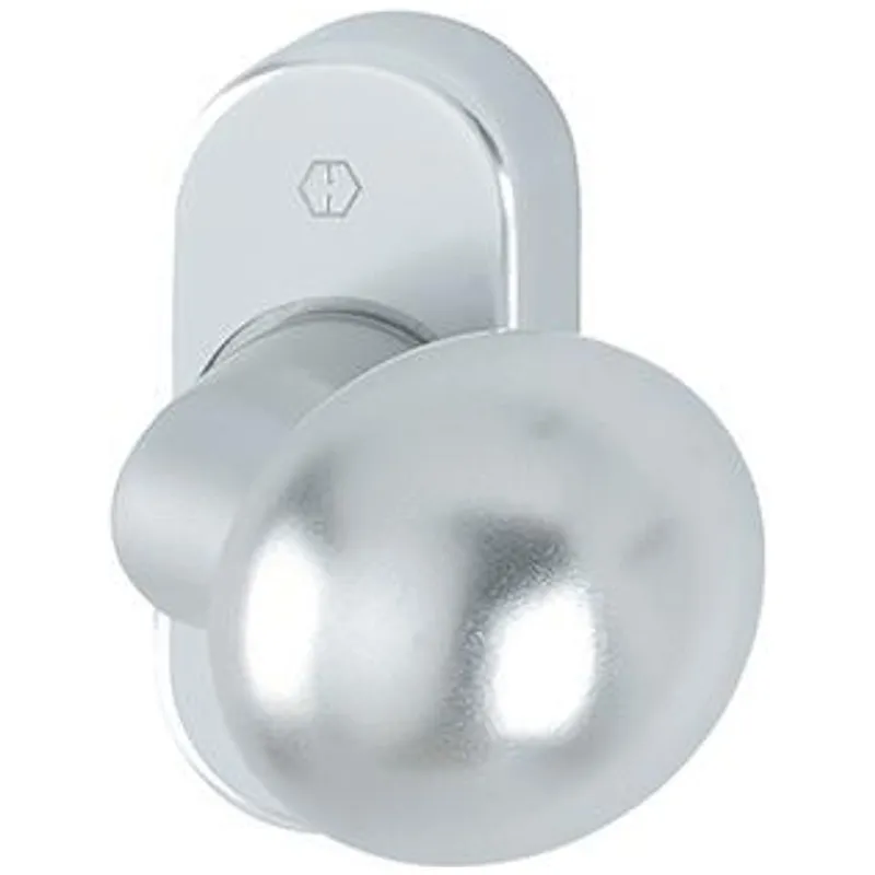 HOPPE Hoppe PT-Knopfrosette, RH12, ALU, 50G/55, Knopf fest auf Rosette, oval, a.Ros.verd.ver, F1 – Produktbild 1 von 1