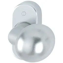 HOPPE Hoppe PT-Knopfrosette, VK8, RH12, ER, E50G/55, Knopf drehb, oval, a.Ros, verd. verschr. F69 – Produktbild 1 von 1