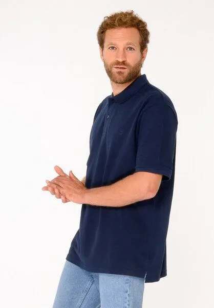 THOKKTHOKK ThokkThokk Herren Polo Shirt aus Biobaumwoll-Piqué, Night sky (blau), – Produktbild 5 von 7