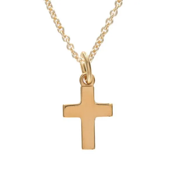BELLYBIRD Jewellery BELLYBIRD Jewellery Kinderkette - kleines Kreuz, Anhänger/ Silber/ Silber vergoldet, Silver, – Produktbild 3 von 4
