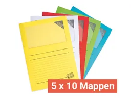 Elco 5 x 10 Elco Sichtmappe/Fenstermappe "Ordo zero" farbig sortiert – Produktbild 1 von 1
