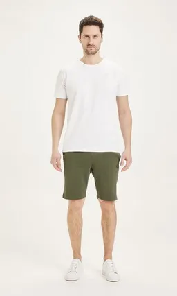 KnowledgeCotton Apparel KnowledgeCotton Apparel Sweatshorts - TEAK sweat shorts - aus Bio-Baumwolle – Produktbild 1 von 1