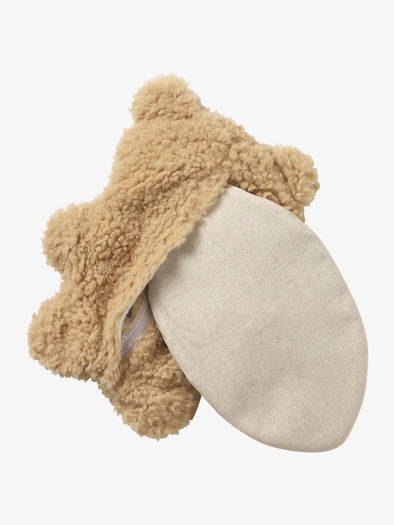 Vertbaudet Kühl- & Wärme-Stofftier mit herausnehmbarer Wärmepackung, Braun teddy, – Produktbild 3 von 4