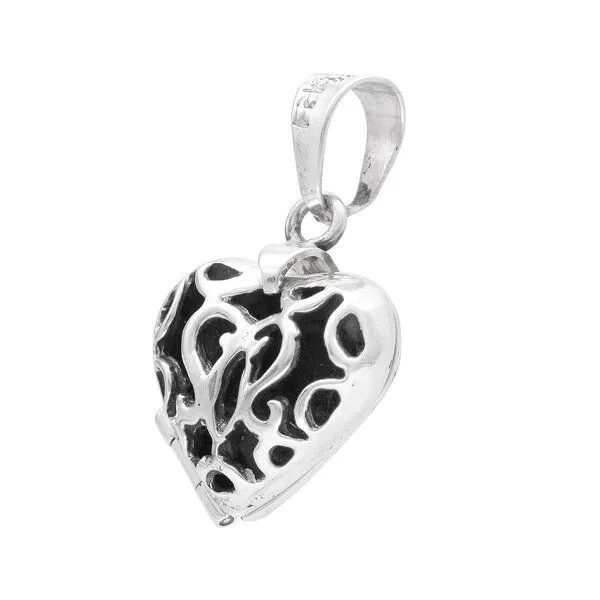 pakilia pakilia Silber Kette Herz Amulett Fair-Trade und handmade – Produktbild 3 von 4