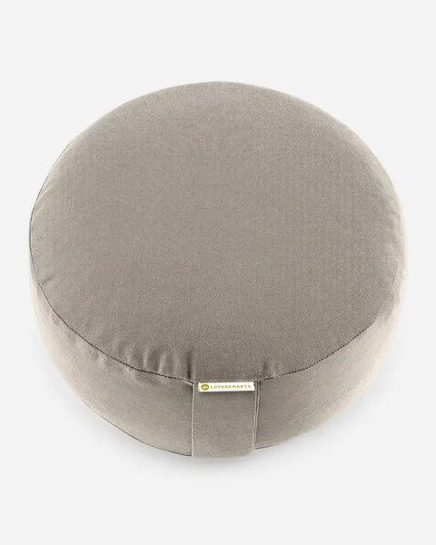 Lotuscrafts Lotuscrafts Yogakissen Lotus - Sitzhöhe 15cm - ohne Bestickung - GOTS zertifiziert, Light taupe, – Produktbild 2 von 4