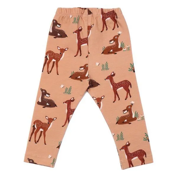 Walkiddy Leggings Bio-Baumwolle Rosa Baby Walkiddy - Nachhaltige, hautfreundliche und GOTS-zertifizierte Baby-Deers-Muster für umweltbewusste Eltern – Produktbild 2 von 2