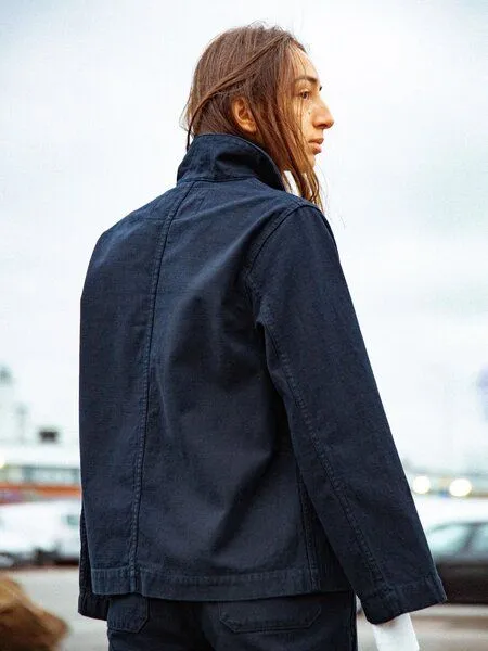 Nudie Jeans Nudie Jeans Lovis Jacket Back Sateen, Indigo (dunkelblau), – Produktbild 4 von 4