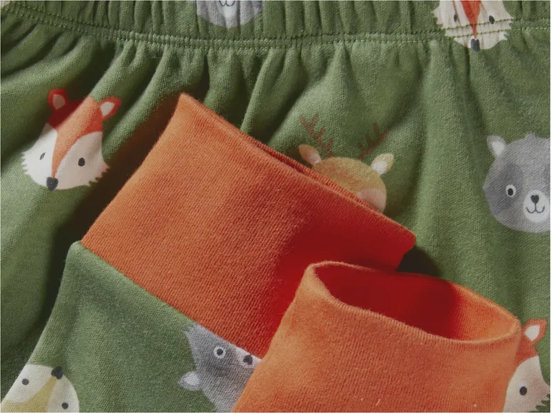 HANS NATUR Kinder Unterhose lang Bio-Baumwolle Waldtiere Gr. 110/116, Mehrfarbig, – Produktbild 2 von 2