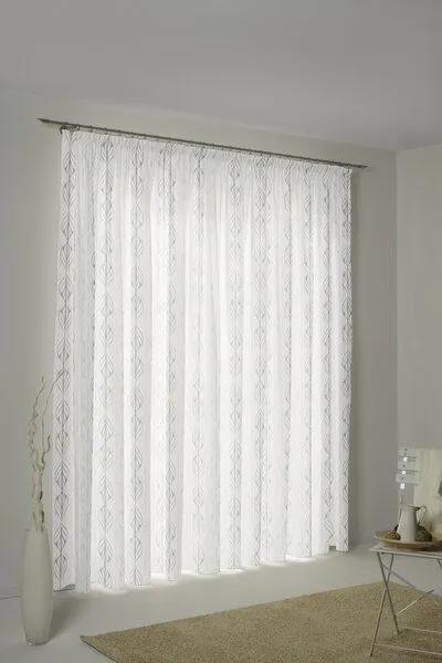 Nature by Adam Nature by Adam Vorhang aus Leinen und Bio-Baumwolle - Made in Germany - Wave, Hellgrau, – Produktbild 7 von 8