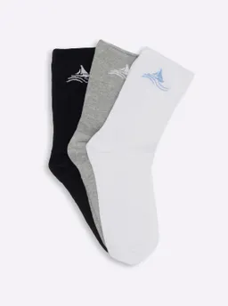 wäschepur Socken weiß + schwarz + steingrau – Produktbild 1 von 1