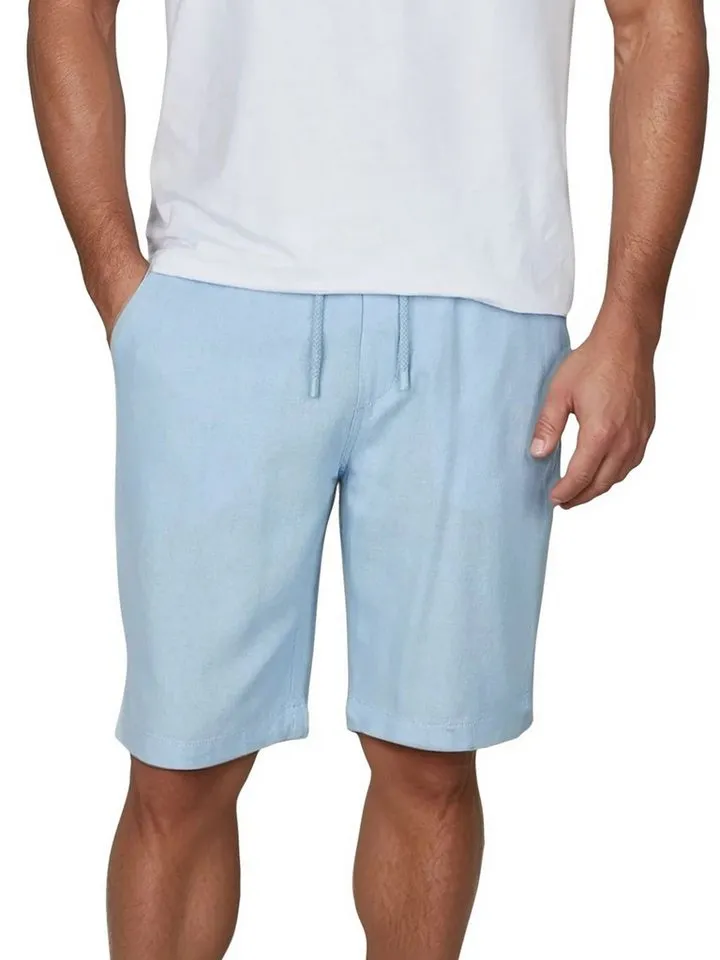 DENIMFY Chinoshorts Herren Shorts DFAlessio Regular Fit Bermudashorts mit Kordelzug, Blau, – Produktbild 1 von 4