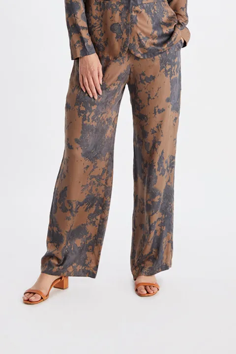 Neu Nomads Neu Nomads Damen vegan Hose Carina Palazzo Chelsea Braun/ Schwarz, Schwarz, – Produktbild 2 von 2