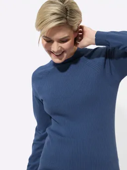 Witt Stehkragenpullover jeansblau – Produktbild 1 von 1